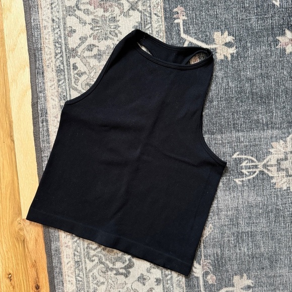 Free People Intimately Hayley High Neck Racerback Black Tank Top XS Small - Picture 6 of 6